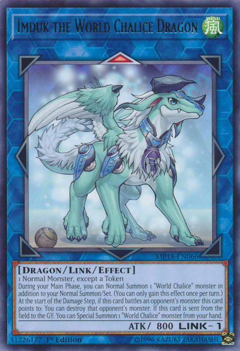 Imduk the World Chalice Dragon [MP18-EN066] Rare | Chromatic Games