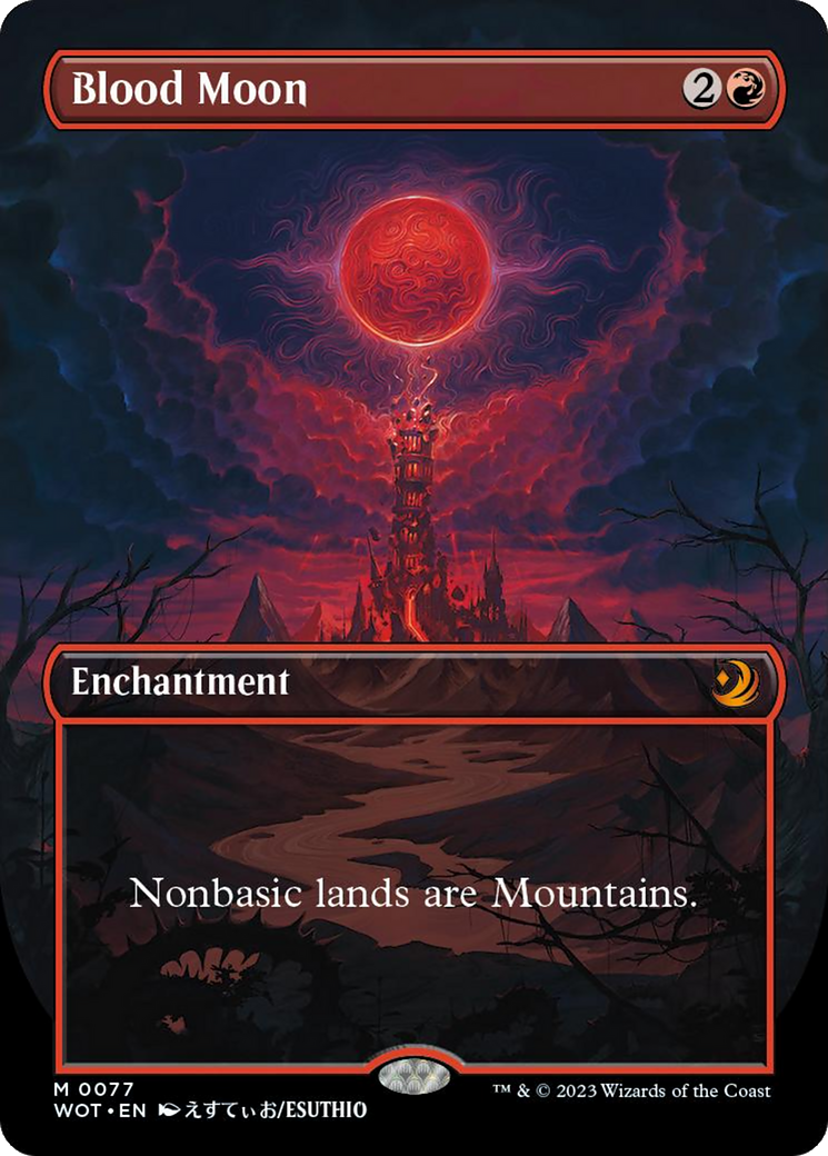 Blood Moon (Anime Borderless) [Wilds of Eldraine: Enchanting Tales] | Chromatic Games