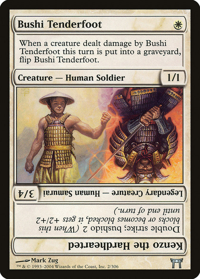 Bushi Tenderfoot // Kenzo the Hardhearted [Champions of Kamigawa] | Chromatic Games