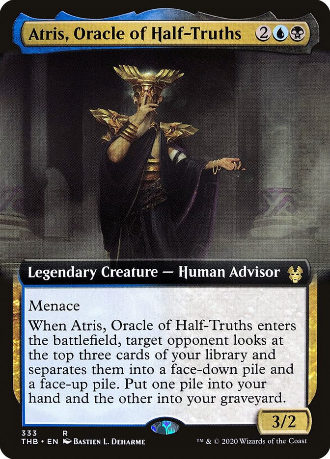 Atris, Oracle of Half-Truths (Extended Art) [Theros Beyond Death] | Chromatic Games