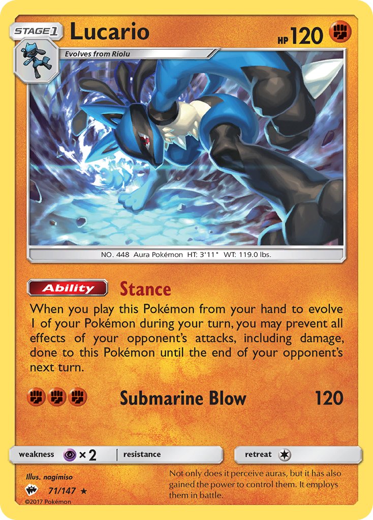 Lucario (SM Burning Shadows) [Theme Deck Exclusives] | Chromatic Games