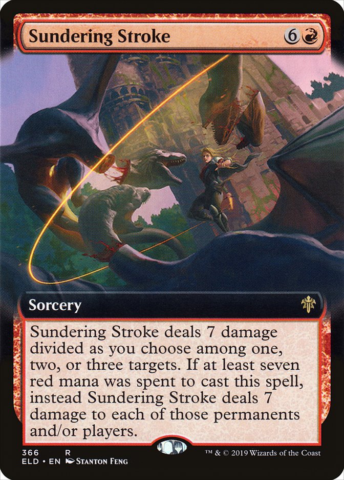 Sundering Stroke (Extended Art) [Throne of Eldraine] | Chromatic Games