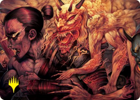 Gift of Wrath Art Card (Gold-Stamped Signature) [Kamigawa: Neon Dynasty Art Series] | Chromatic Games