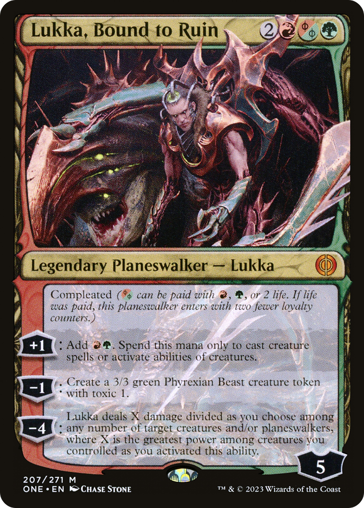 Lukka, Bound to Ruin [Phyrexia: All Will Be One] | Chromatic Games