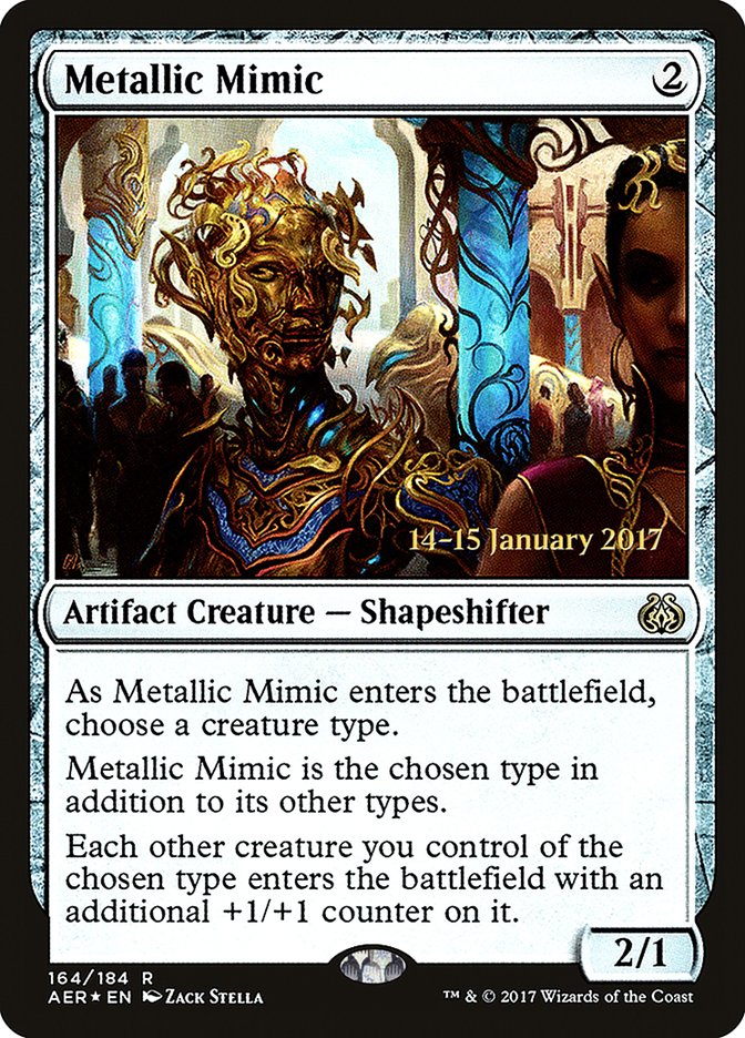 Metallic Mimic [Aether Revolt Prerelease Promos] | Chromatic Games