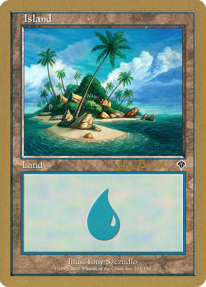 Island (ab335b) (Alex Borteh) [World Championship Decks 2001] | Chromatic Games