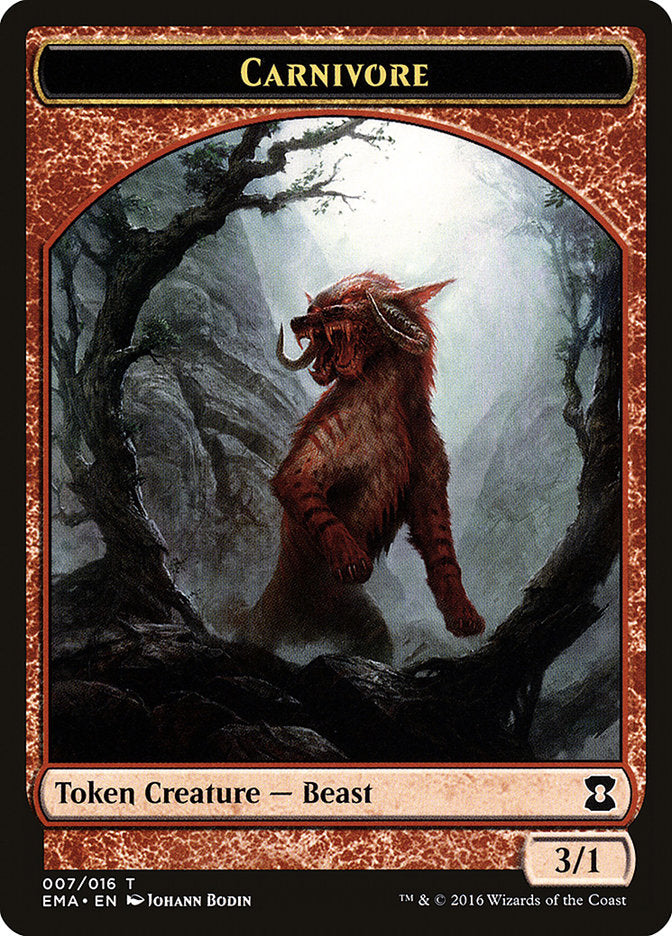 Carnivore Token [Eternal Masters Tokens] | Chromatic Games