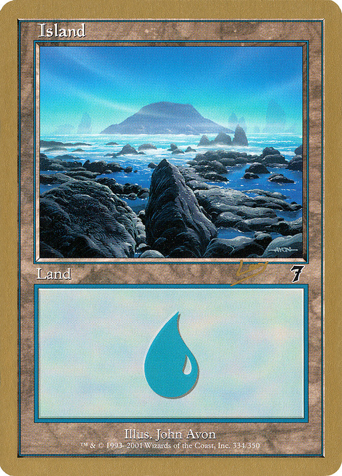 Island (rl334) (Raphael Levy) [World Championship Decks 2002] | Chromatic Games