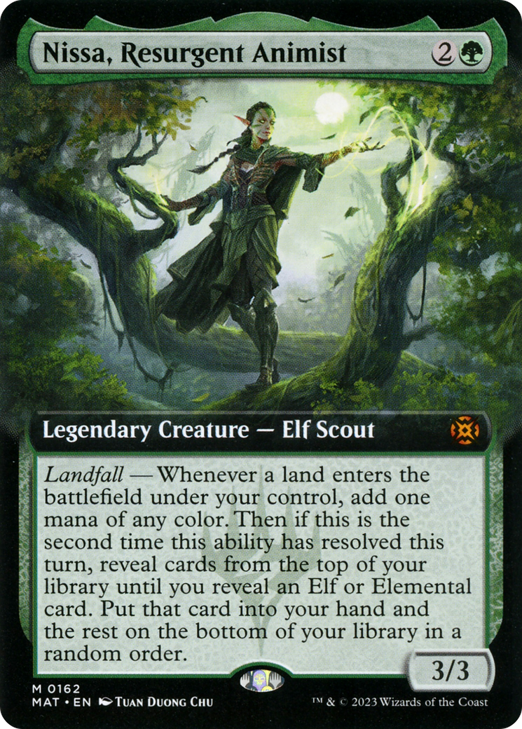 Nissa, Resurgent Animist (Extended Art) [March of the Machine: The Aftermath] | Chromatic Games