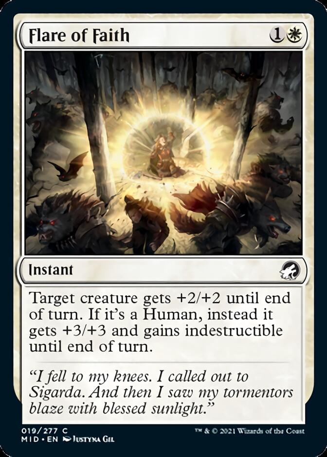 Flare of Faith [Innistrad: Midnight Hunt] | Chromatic Games