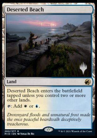 Deserted Beach (Promo Pack) [Innistrad: Midnight Hunt Promos] | Chromatic Games