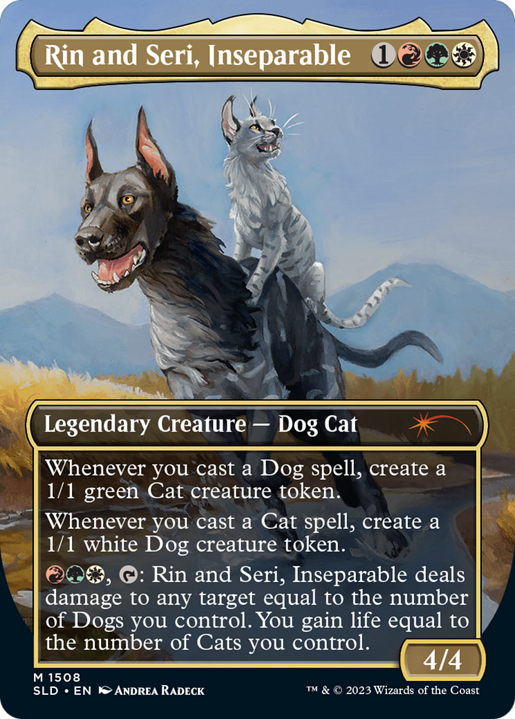 Rin and Seri, Inseparable (1508) // Rin and Seri, Inseparable [Secret Lair Commander Deck: Raining Cats and Dogs] | Chromatic Games