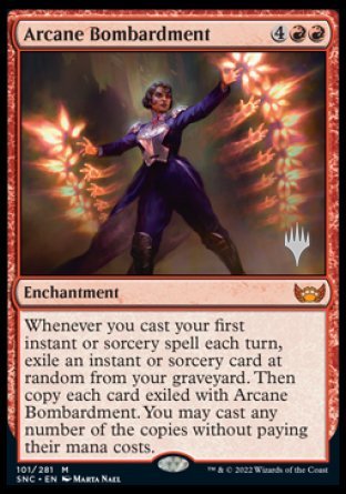 Arcane Bombardment (Promo Pack) [Streets of New Capenna Promos] | Chromatic Games