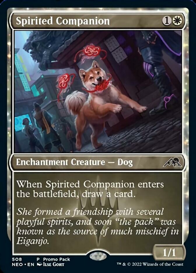 Spirited Companion (Promo Pack) [Kamigawa: Neon Dynasty Promos] | Chromatic Games