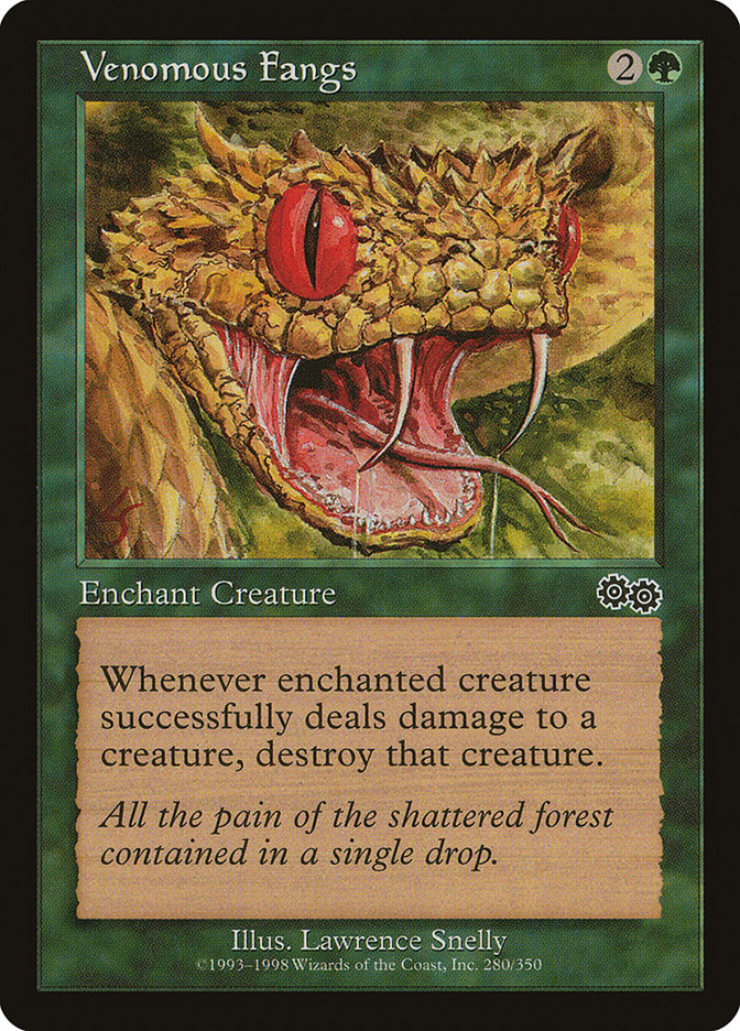 Venomous Fangs [Urza's Saga] | Chromatic Games