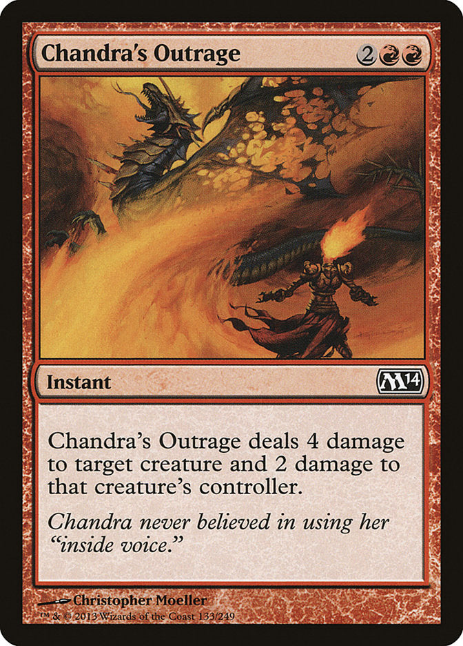 Chandra's Outrage [Magic 2014] | Chromatic Games