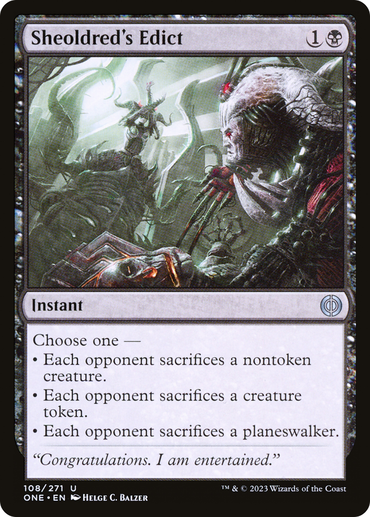 Sheoldred's Edict [Phyrexia: All Will Be One] | Chromatic Games