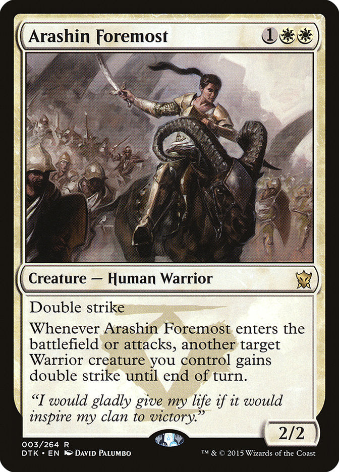 Arashin Foremost [Dragons of Tarkir] | Chromatic Games