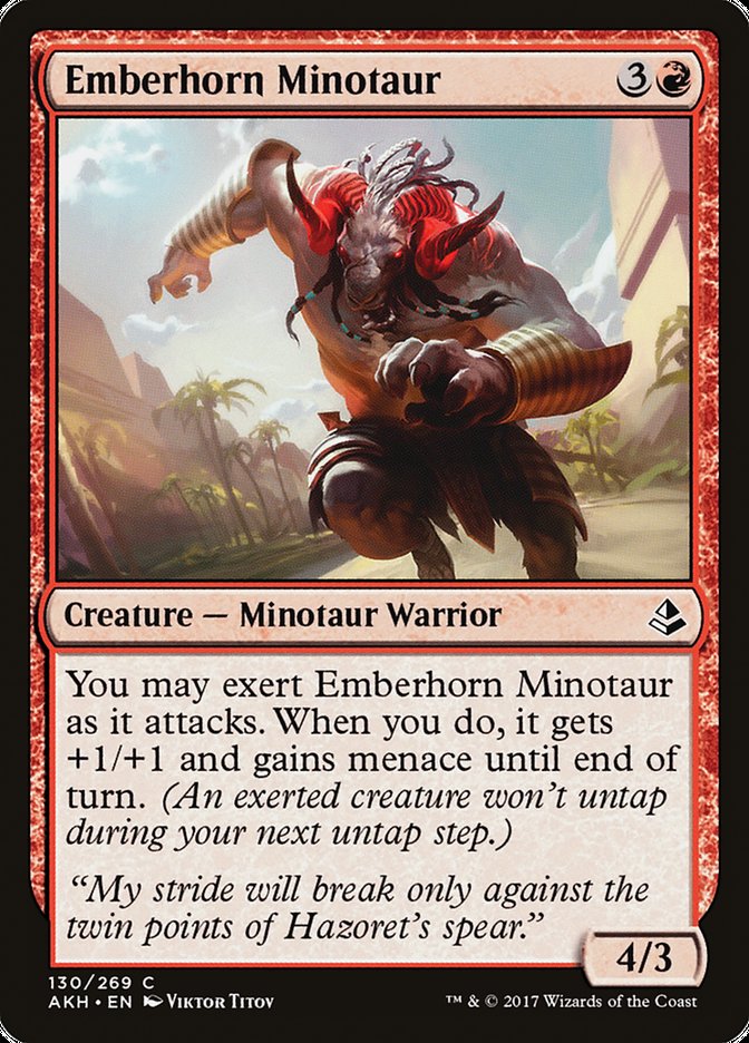 Emberhorn Minotaur [Amonkhet] | Chromatic Games