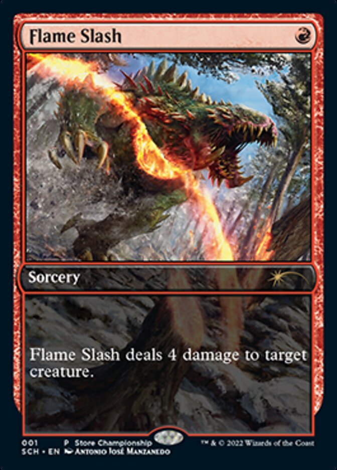 Flame Slash (Extended Art) [Store Championships 2022] | Chromatic Games