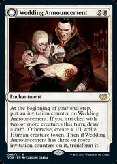 Wedding Announcement // Wedding Festivity [Innistrad: Crimson Vow] | Chromatic Games