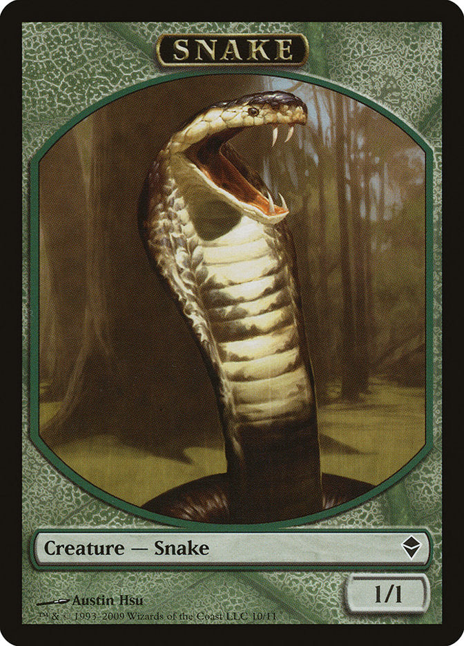 Snake Token [Zendikar Tokens] | Chromatic Games