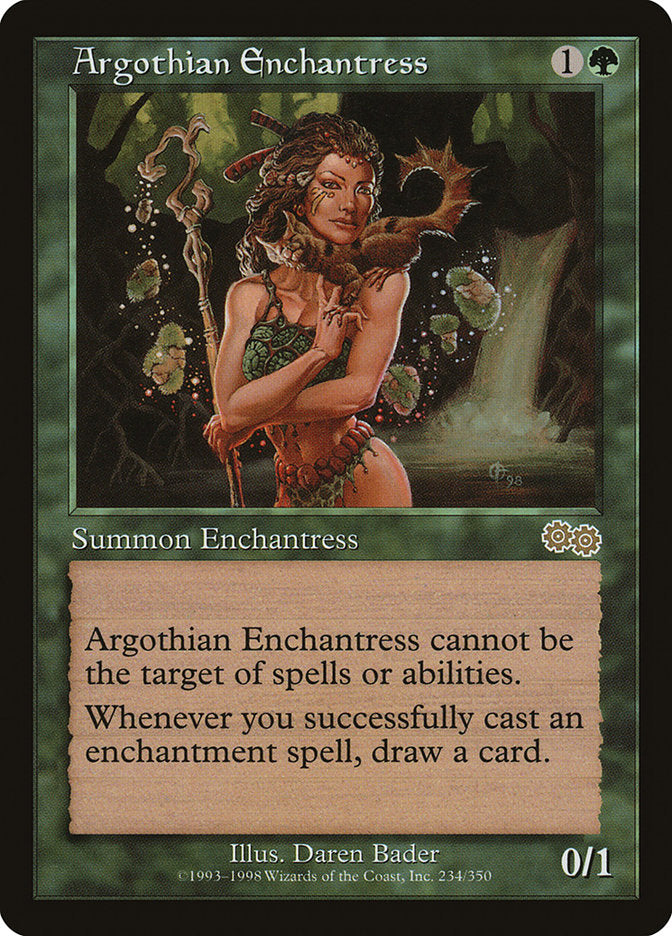 Argothian Enchantress [Urza's Saga] | Chromatic Games