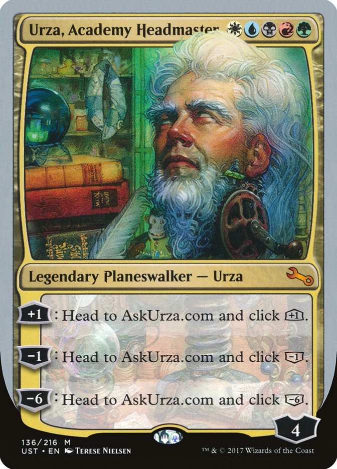 Urza, Academy Headmaster [Unstable] | Chromatic Games