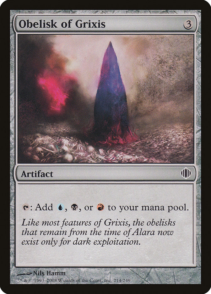 Obelisk of Grixis [Shards of Alara] | Chromatic Games
