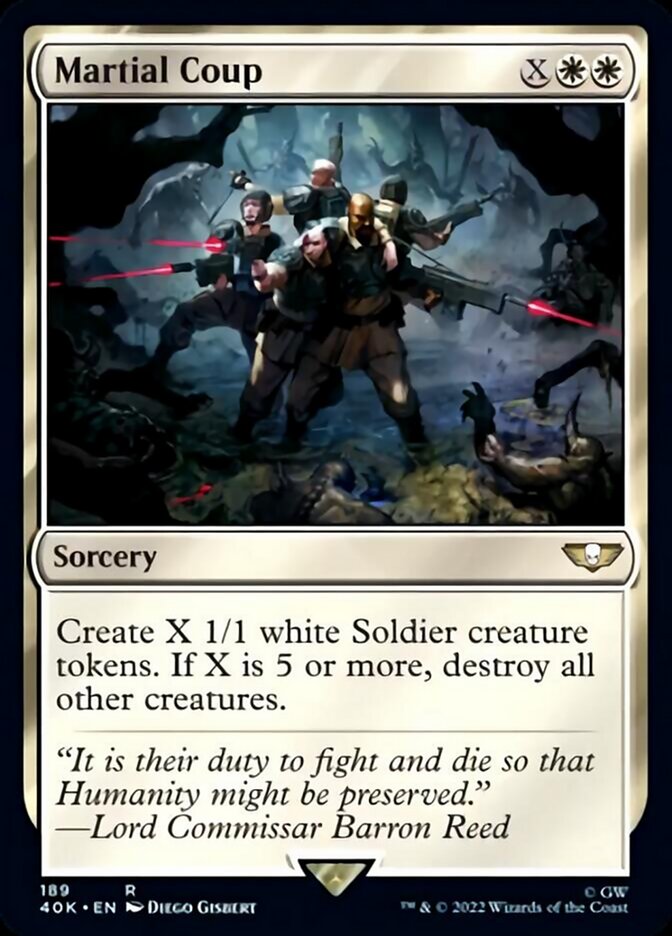 Martial Coup (Surge Foil) [Warhammer 40,000] | Chromatic Games