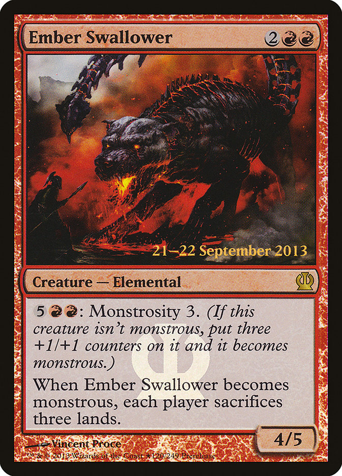 Ember Swallower [Theros Prerelease Promos] | Chromatic Games