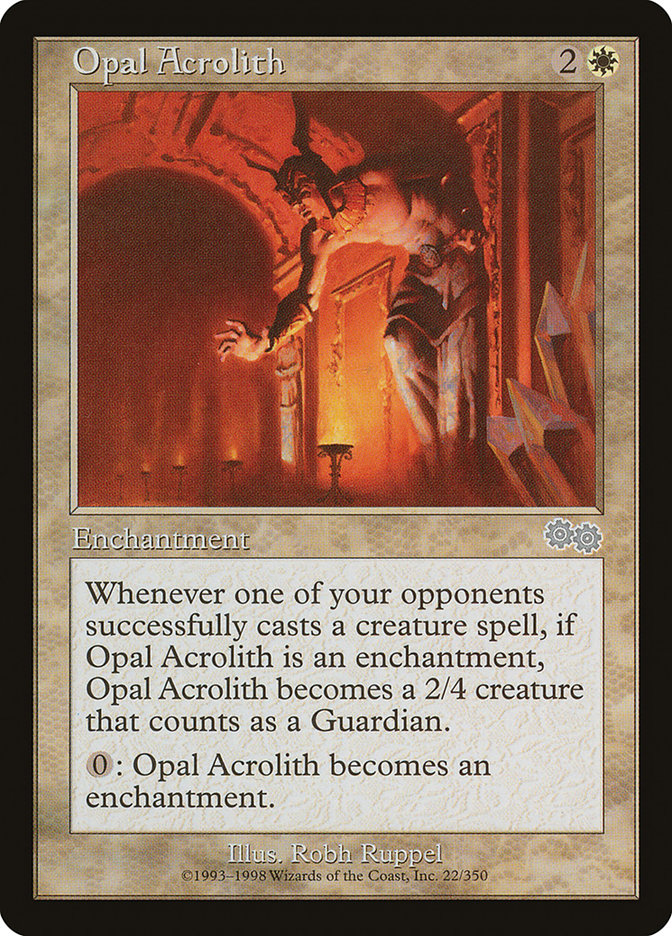 Opal Acrolith [Urza's Saga] | Chromatic Games