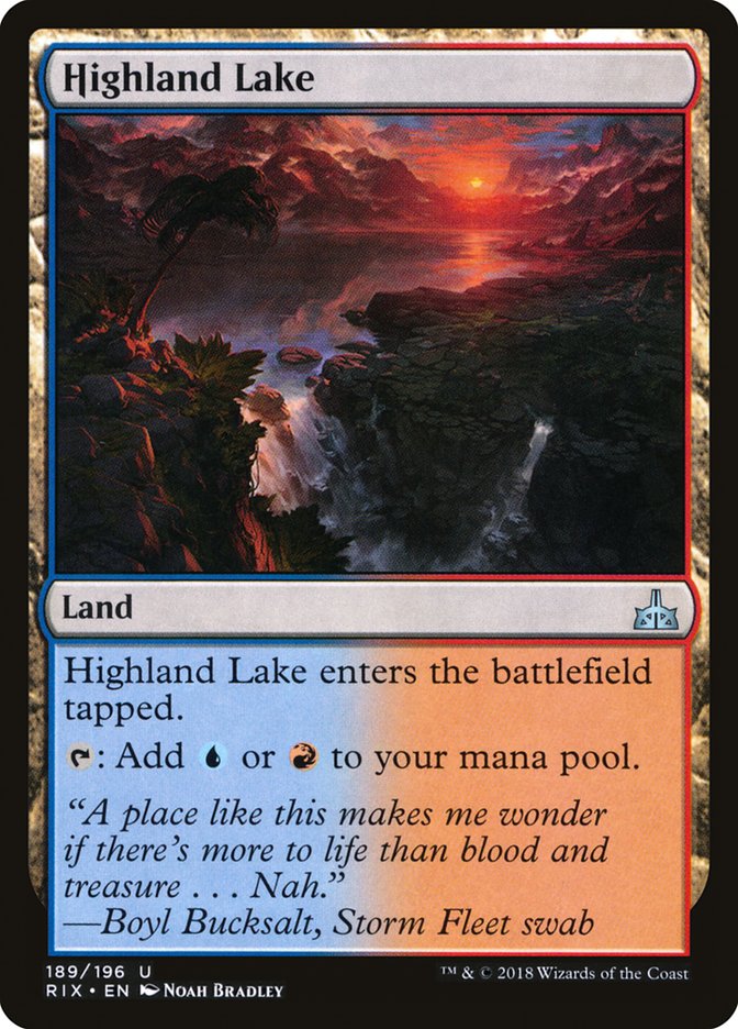 Highland Lake [Rivals of Ixalan] | Chromatic Games