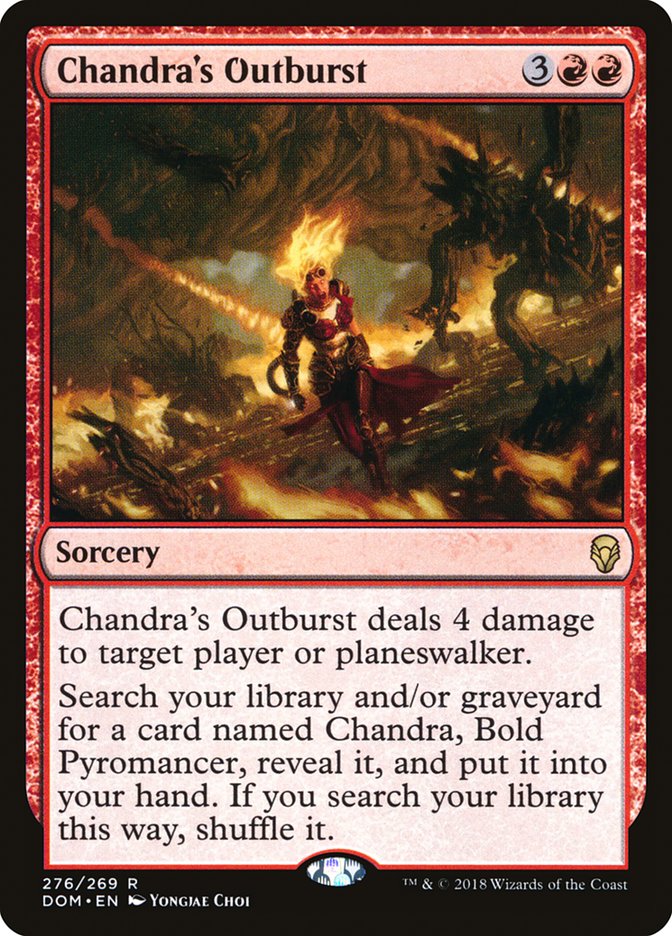 Chandra's Outburst [Dominaria] | Chromatic Games