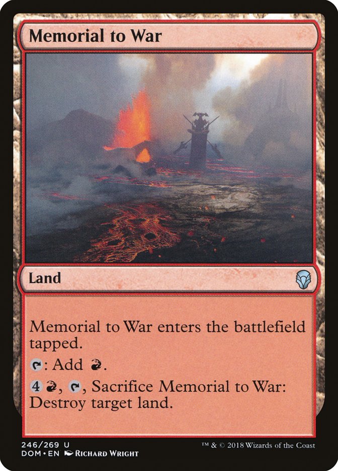 Memorial to War [Dominaria] | Chromatic Games