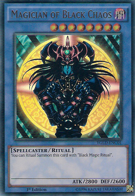 Magician of Black Chaos (C) [YGLD-ENC01] Ultra Rare | Chromatic Games