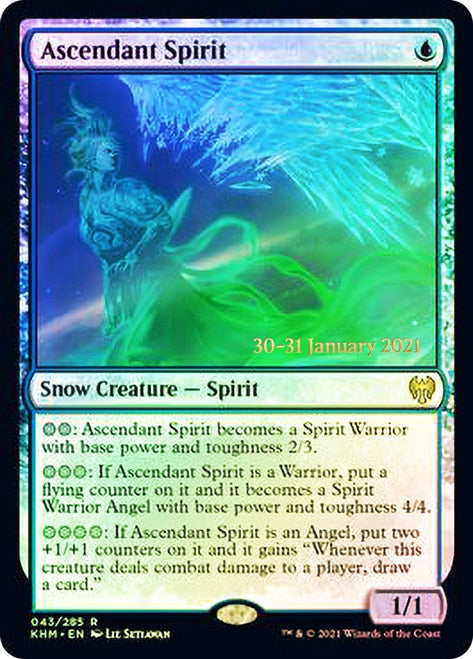 Ascendant Spirit [Kaldheim Prerelease Promos] | Chromatic Games