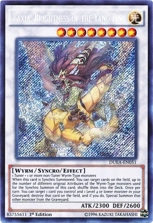 Baxia, Brightness of the Yang Zing [DUEA-EN051] Secret Rare | Chromatic Games