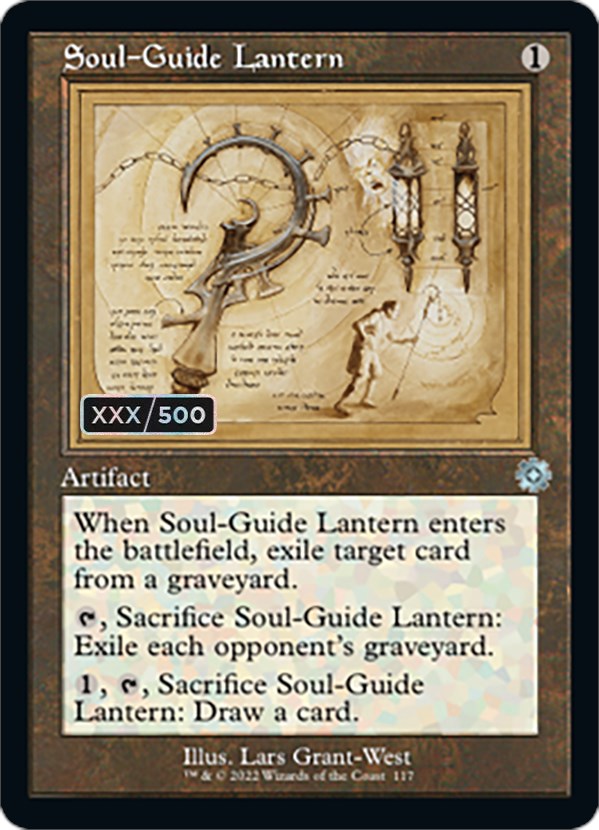 Soul-Guide Lantern (Retro Schematic) (Serialized) [The Brothers' War Retro Artifacts] | Chromatic Games