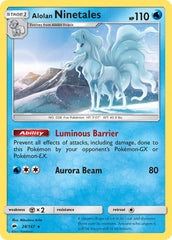 Alolan Ninetales (28/147) (Cracked Ice Holo) (Theme Deck Exclusive) [Sun & Moon: Burning Shadows] | Chromatic Games