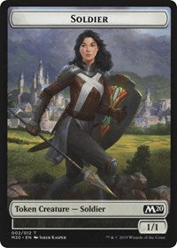 Soldier // Zombie Double-Sided Token [Game Night 2019 Tokens] | Chromatic Games