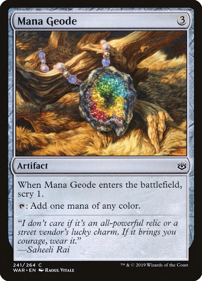 Mana Geode [War of the Spark] | Chromatic Games