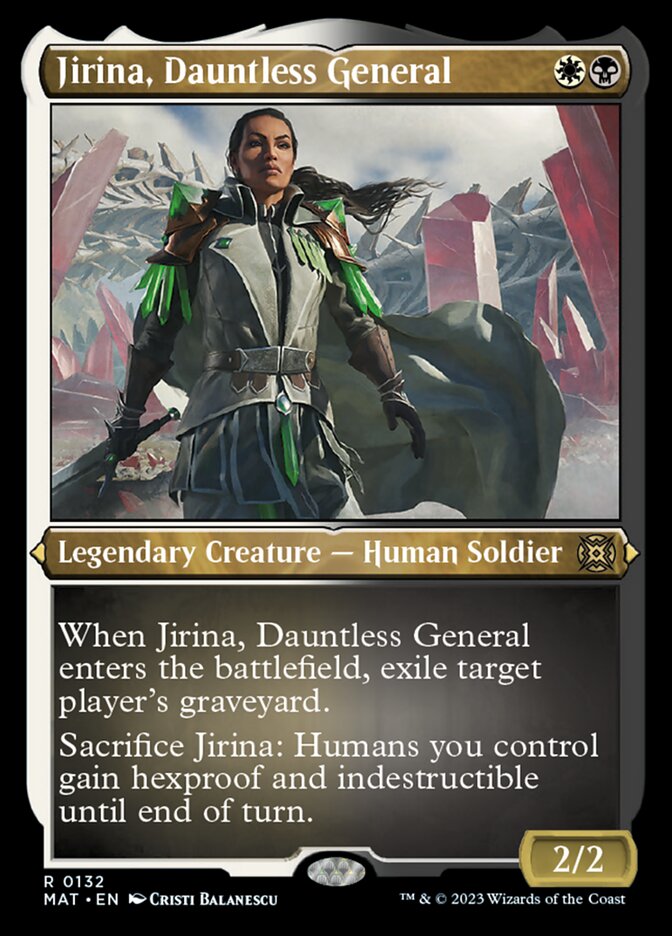 Jirina, Dauntless General (Foil Etched) [March of the Machine: The Aftermath] | Chromatic Games