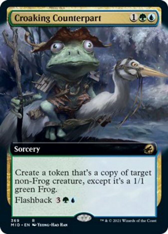 Croaking Counterpart (Extended Art) [Innistrad: Midnight Hunt] | Chromatic Games