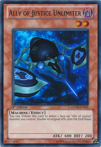 Ally of Justice Unlimiter [HA02-EN051] Super Rare | Chromatic Games