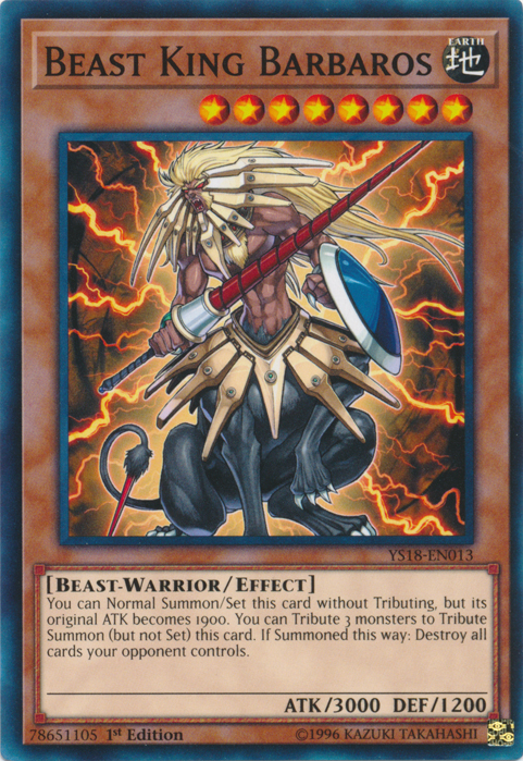 Beast King Barbaros [YS18-EN013] Common | Chromatic Games