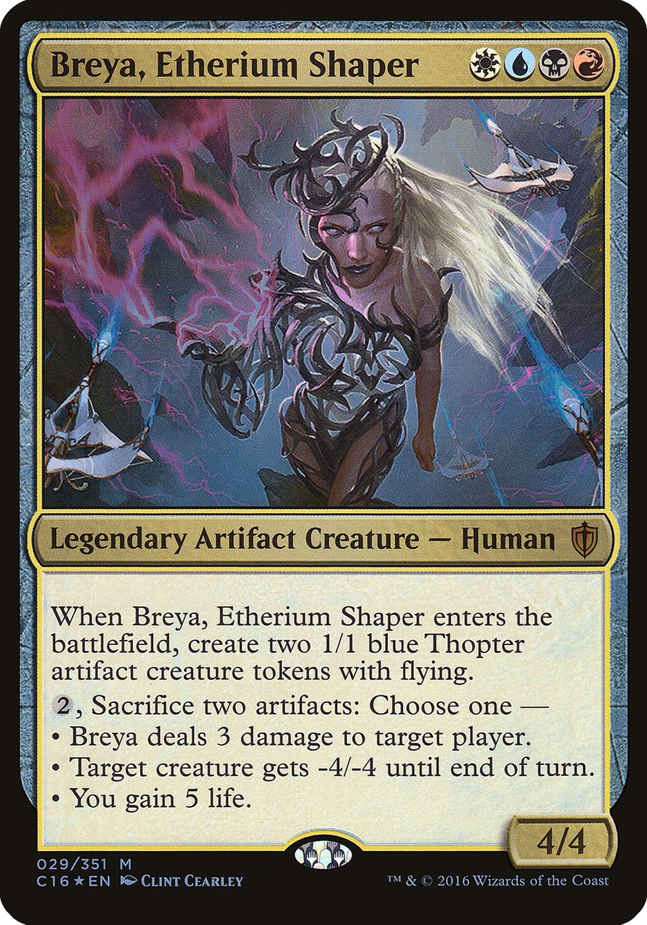 Breya, Etherium Shaper (Oversized) [Commander 2016 Oversized] | Chromatic Games