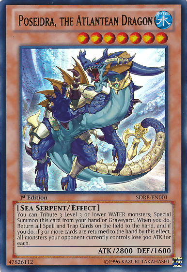 Poseidra, the Atlantean Dragon [SDRE-EN001] Ultra Rare | Chromatic Games