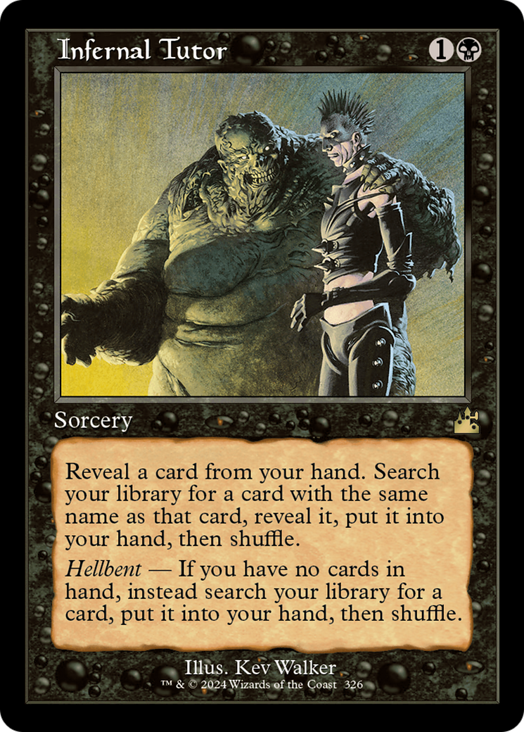Infernal Tutor (Retro Frame) [Ravnica Remastered] | Chromatic Games