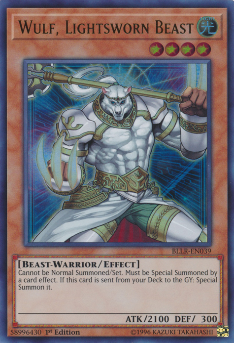 Wulf, Lightsworn Beast [BLLR-EN039] Ultra Rare | Chromatic Games